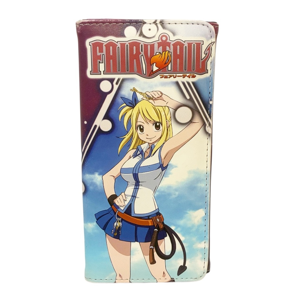 Unisex Long Wallet Cosplay FAIRY TAIL Purse Card Cash Wallet Anime